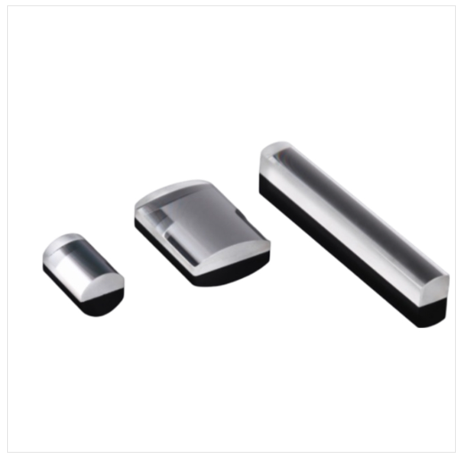 What is the principle behind how surface coatings on optical cylinder lenses improve transmittance?